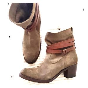 Frye slouchy suede bootie
